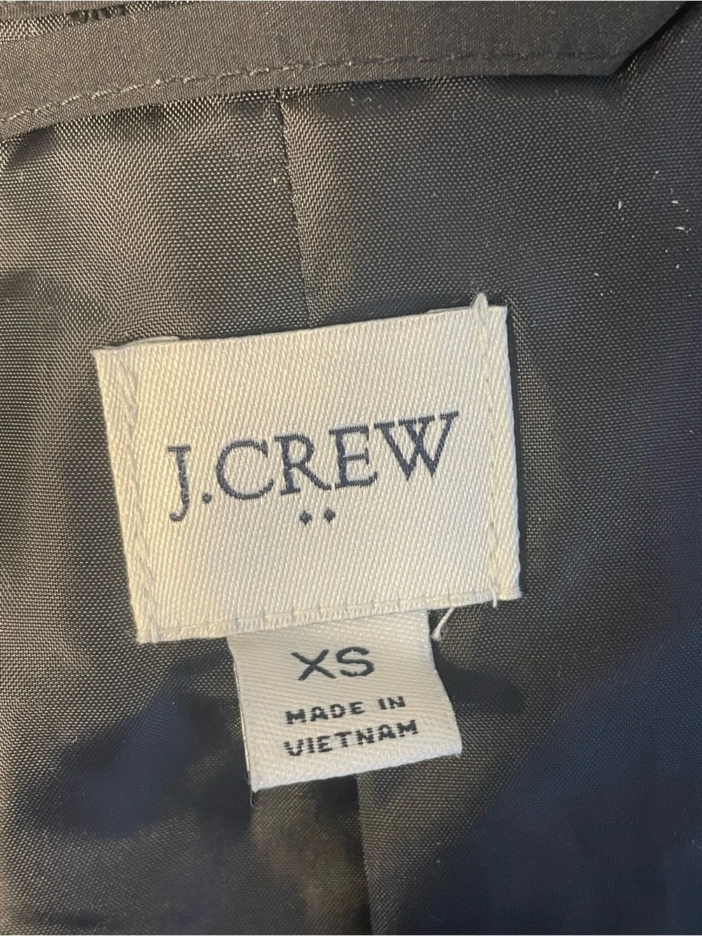 J. Crew Quilted Heart Jacket Lightweight Black XS